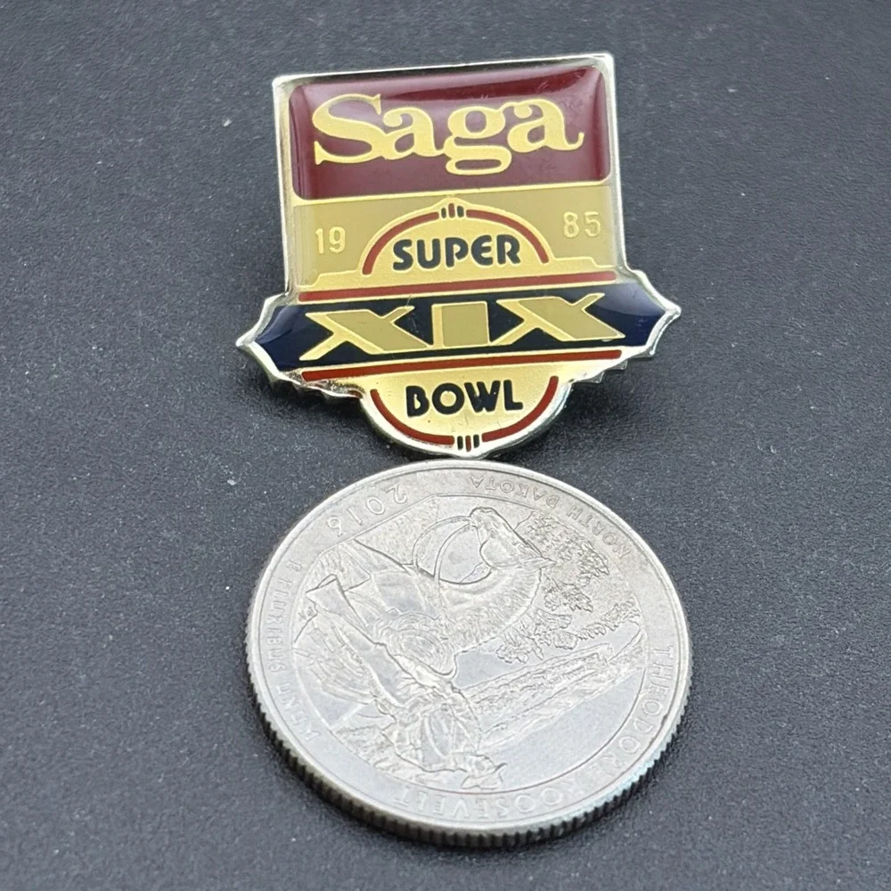 Super Bowl XIX‎ NFL Football Saga Lapel Hat Pin